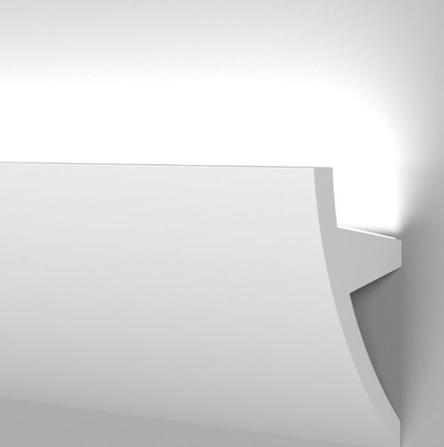 Modanatura 2m per led in duropolimero effetto luce indiretta Fai da te/Prodotti per la costruzione/Materiali da costruzione/Infissi/Modanature Led Mall Home - Napoli, Commerciovirtuoso.it
