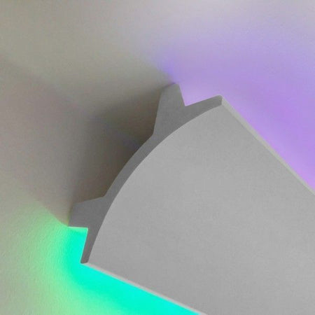 Modanatura 2m per led in duropolimero effetto luce indiretta Fai da te/Prodotti per la costruzione/Materiali da costruzione/Infissi/Modanature Led Mall Home - Napoli, Commerciovirtuoso.it