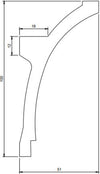 Modanatura 2m per led in duropolimero effetto luce indiretta Fai da te/Prodotti per la costruzione/Materiali da costruzione/Infissi/Modanature Led Mall Home - Napoli, Commerciovirtuoso.it
