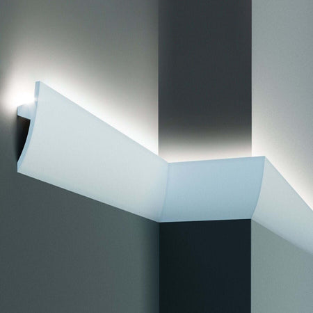 Modanatura 2m per led in duropolimero effetto luce indiretta Fai da te/Prodotti per la costruzione/Materiali da costruzione/Infissi/Modanature Led Mall Home - Napoli, Commerciovirtuoso.it
