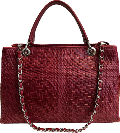 Modarno-Borsa-a-mano-da-donna-in-vera-pelle-con-tracolla-35x15x22-cm