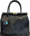 Modarno-Borsa-a-mano-In-Vera-Pelle-Cocco-+-Vero-Pelo-di-Cavallino-modello-FIRENZE