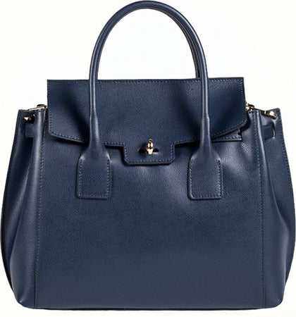 Modarno-Borsa-a-mano-in-vera-pelle-Saffiano-Versione-Grande-35x12x31-cm