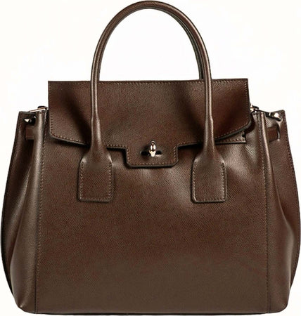 Modarno-Borsa-a-mano-in-vera-pelle-Saffiano-Versione-Grande-35x12x31-cm