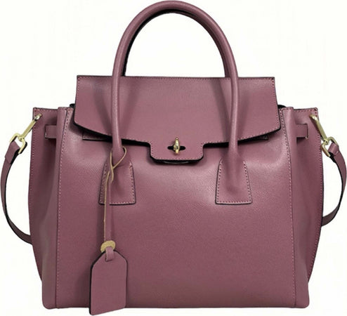Modarno-Borsa-a-mano-in-vera-pelle-Saffiano-Versione-Grande-35x12x31-cm