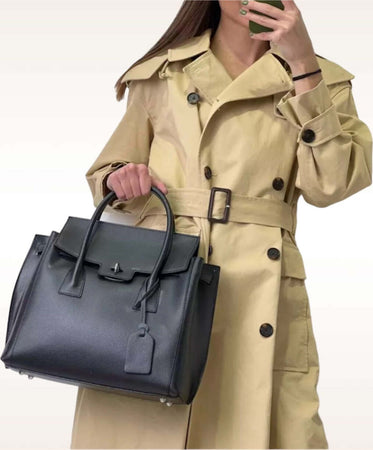 Modarno-Borsa-a-mano-in-vera-pelle-Saffiano-Versione-Grande-35x12x31-cm