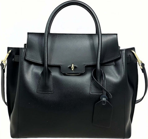 Modarno-Borsa-a-mano-in-vera-pelle-Saffiano-Versione-Grande-35x12x31-cm