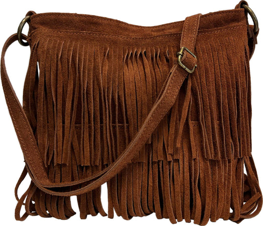 Modarno-Borsa-a-tracolla-con-frange-in-camoscio---borsa-tracolla-donna-in-pelle-scamosciata