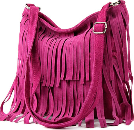 Modarno-Borsa-a-tracolla-con-frange-in-camoscio---borsa-tracolla-donna-in-pelle-scamosciata