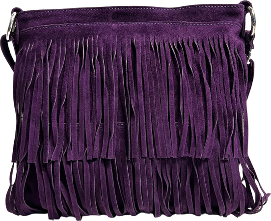 Modarno-Borsa-a-tracolla-con-frange-in-camoscio---borsa-tracolla-donna-in-pelle-scamosciata