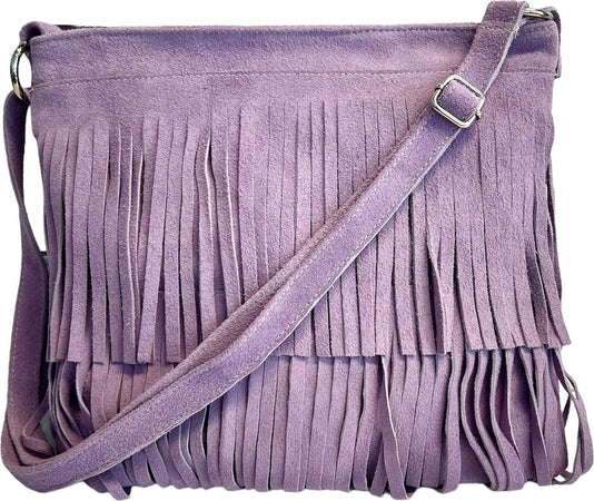 Modarno-Borsa-a-tracolla-con-frange-in-camoscio---borsa-tracolla-donna-in-pelle-scamosciata