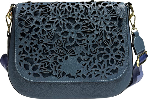 Modarno-Borsa-a-tracolla-con-stampa-floreale-realizzata-in-vera-pelle-/-Borsa-donna-/-Regali-per-lei