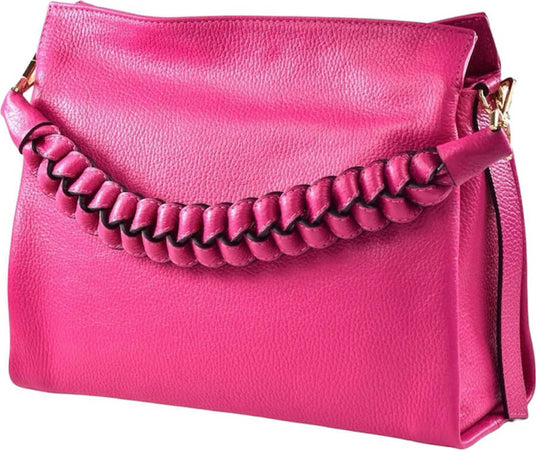 Modarno-Borsa-donna-a-tracolla/mano-con-manico-intrecciato-31x13x24-cm