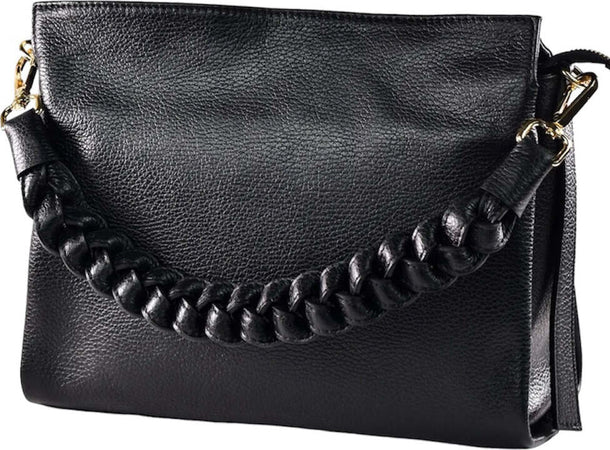 Modarno-Borsa-donna-a-tracolla/mano-con-manico-intrecciato-31x13x24-cm