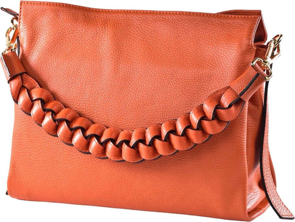 Modarno-Borsa-donna-a-tracolla/mano-con-manico-intrecciato-31x13x24-cm