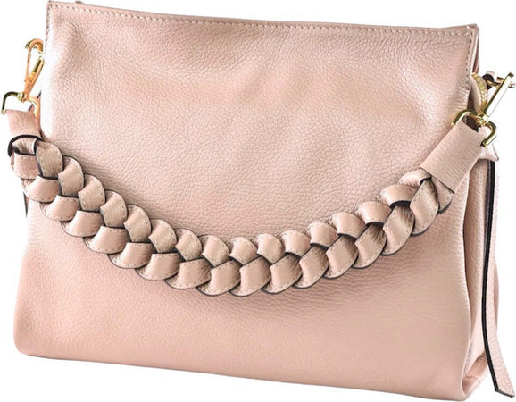 Modarno-Borsa-donna-a-tracolla/mano-con-manico-intrecciato-31x13x24-cm