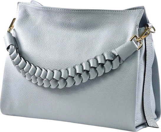 Modarno-Borsa-donna-a-tracolla/mano-con-manico-intrecciato-31x13x24-cm