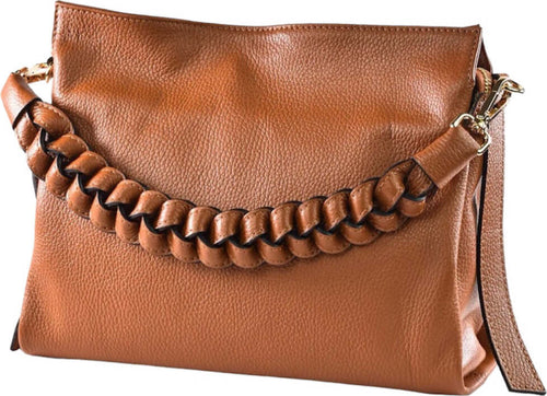 Modarno-Borsa-donna-a-tracolla/mano-con-manico-intrecciato-31x13x24-cm