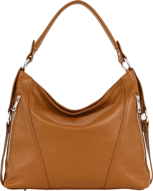 Modarno-Borsa-Giorgia-in-morbida-pelle-a-spalla-con-tracolla-lunga-e-tre-tasche-esterne