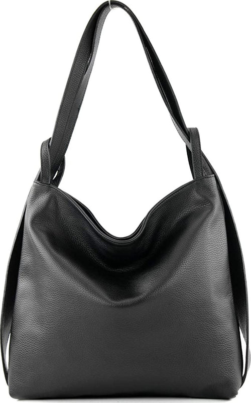 Modarno-Shopper-Zaino-in-Vera-Pelle-da-donna-2in1