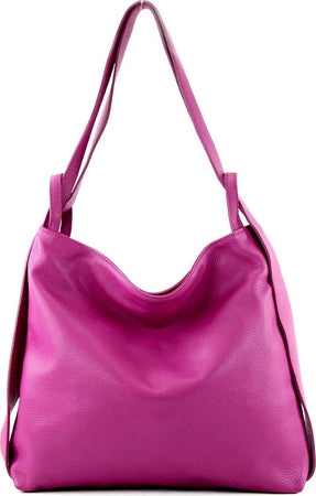 Modarno-Shopper-Zaino-in-Vera-Pelle-da-donna-2in1