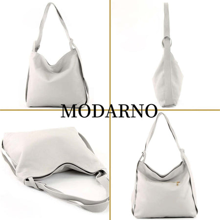Modarno-Shopper-Zaino-in-Vera-Pelle-da-donna-2in1