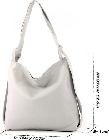 Modarno-Shopper-Zaino-in-Vera-Pelle-da-donna-2in1