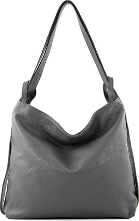Modarno-Shopper-Zaino-in-Vera-Pelle-da-donna-2in1