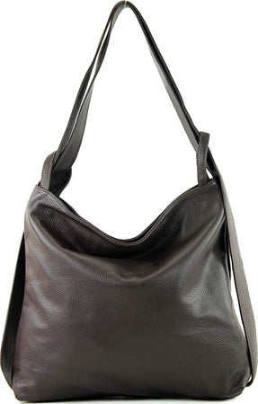 Modarno-Shopper-Zaino-in-Vera-Pelle-da-donna-2in1