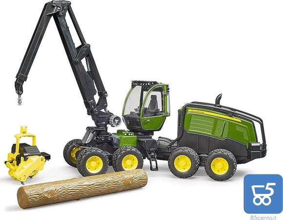 Modellino Bruder John Deere Bomenkap 1270G Veicolo Forestale giocattolo 1:16