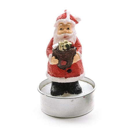 Candela profumata Babbo Natale in cera per decorazioni natalizie set da 5