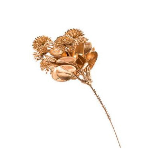 Fiore decorativo natalizio colore oro per decorazioni natalizie