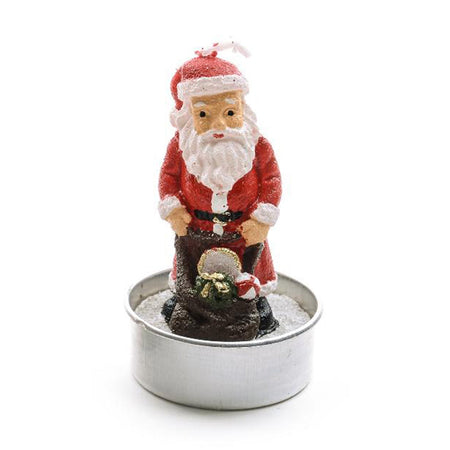 Candela profumata Babbo Natale in cera per decorazioni natalizie set da 5