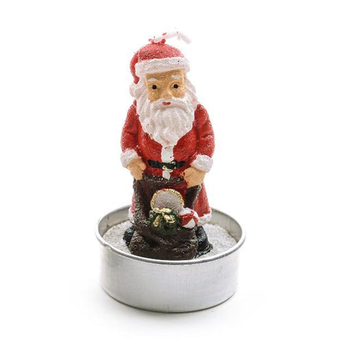 Candela profumata Babbo Natale in cera per decorazioni natalizie set da 5