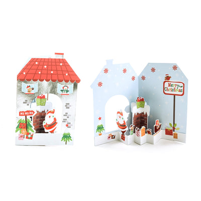 Biglietto per auguri natalizi in 3D in carta laminata