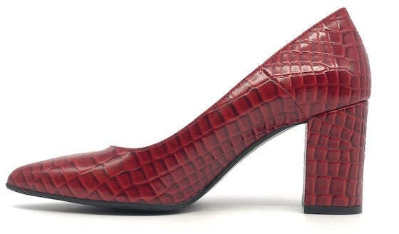MODERNISSIMA decollete rosso stampato rettile