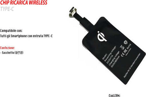 Modulo-Chip-Ricarica-Wireless-Type-c-Adattatore-Ricevitore-Dc-5v-/-800ma-Maxtech