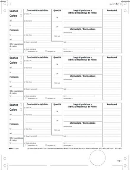 Modulo continuo carico-scarico rifiuti detentori (Mod. A) - 12''x 24 - 250 fogli - Edipro Cancelleria e prodotti per ufficio/Archivio ufficio e accessori per scrivania/Modulistica e conservazione registri/Libri e registri contabili Eurocartuccia - Pavullo, Commerciovirtuoso.it