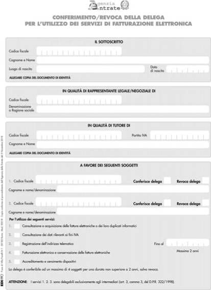 Modulo per conferimento revoca - fatt. elettronica - 29 7x21cm - Edipro [multipack] 10 pezzi Cancelleria e prodotti per ufficio/Archivio ufficio e accessori per scrivania/Modulistica e conservazione registri/Libri e registri contabili Eurocartuccia - Pavullo, Commerciovirtuoso.it