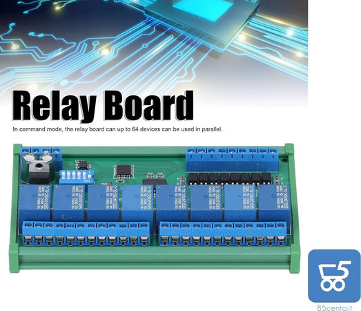 Modulo Scheda Relè 24 V DIN35 Modbus RTU N4D8B08-R 8 Ingressi 8 Uscite – NUOVO SENZA CONFEZIONE