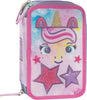 Mofu-Mofu-Unicorn---Astuccio-Triplo-Completo,-3-Scomparti,-45-Accessori-Scuola-Elementare,-20cm