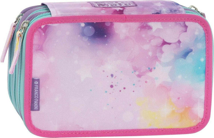 Mofu-Mofu-Unicorn---Astuccio-Triplo-Completo,-3-Scomparti,-45-Accessori-Scuola-Elementare,-20cm