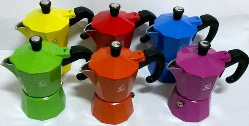 Moka-1-2-3-6-Tazze-Tz-Caffettiera-Colorata-Caff?-Caffe'-Caf?-Napoletano