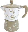 Moka Bavaria My Love Bianca e Beige a Cuori SILHOUETTE Caffettiera 3 Tazze In Alluminio Cuore di Pietra Moka Classica MOKA CAFFE' L'Orchidea - Siderno, Commerciovirtuoso.it
