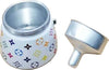 Caffettiera Luis Bavaria Bianca Logo Fashion MultiColore Monogram Logo 6 Tazze 100% Made in Italy Moka Edizione Limitata MOKA CAFFE' L'Orchidea - Siderno, Commerciovirtuoso.it