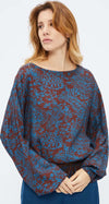 Moki-B | Blusa Fantasia Paisley Da Donna Camicia Blusa Fantasia Scollo Rotondo Moda/Donna/Abbigliamento/T-shirt top e bluse/Bluse e camicie You Store - Messina, Commerciovirtuoso.it