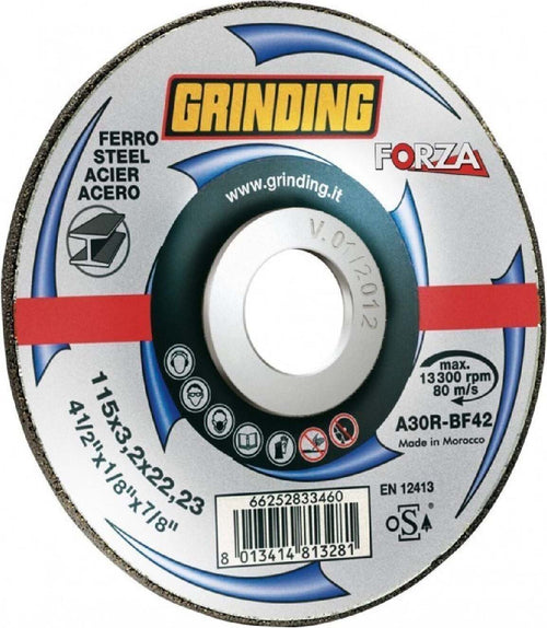 Mola abrasiva a centro depresso adatta per il taglio di materiali ferrosi con spessore 3,2 mm Fai da te/Utensili elettrici e a mano/Accessori per utensili elettrici/Lame/Dischi diamantati La Zappa - Altamura, Commerciovirtuoso.it