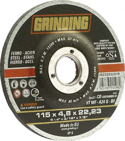 Mola abrasiva da sbavo per materiali ferrosi e profilati pieni Fai da te/Utensili elettrici e a mano/Accessori per utensili elettrici/Lame/Dischi diamantati La Zappa - Altamura, Commerciovirtuoso.it