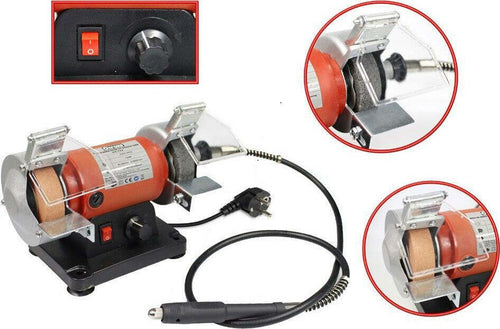 Mola Da Banco Smerigliatrice 120w Con Mini Trapano Drill Pietra Spazzola Lucidare Casa, arredamento e bricolage > Bricolage e fai da te > Elettroutensili > Smerigliatrici Trade Shop italia - Napoli, Commerciovirtuoso.it