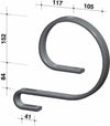 Molla sarchiatrice 32x12 Confezione da 1pz
